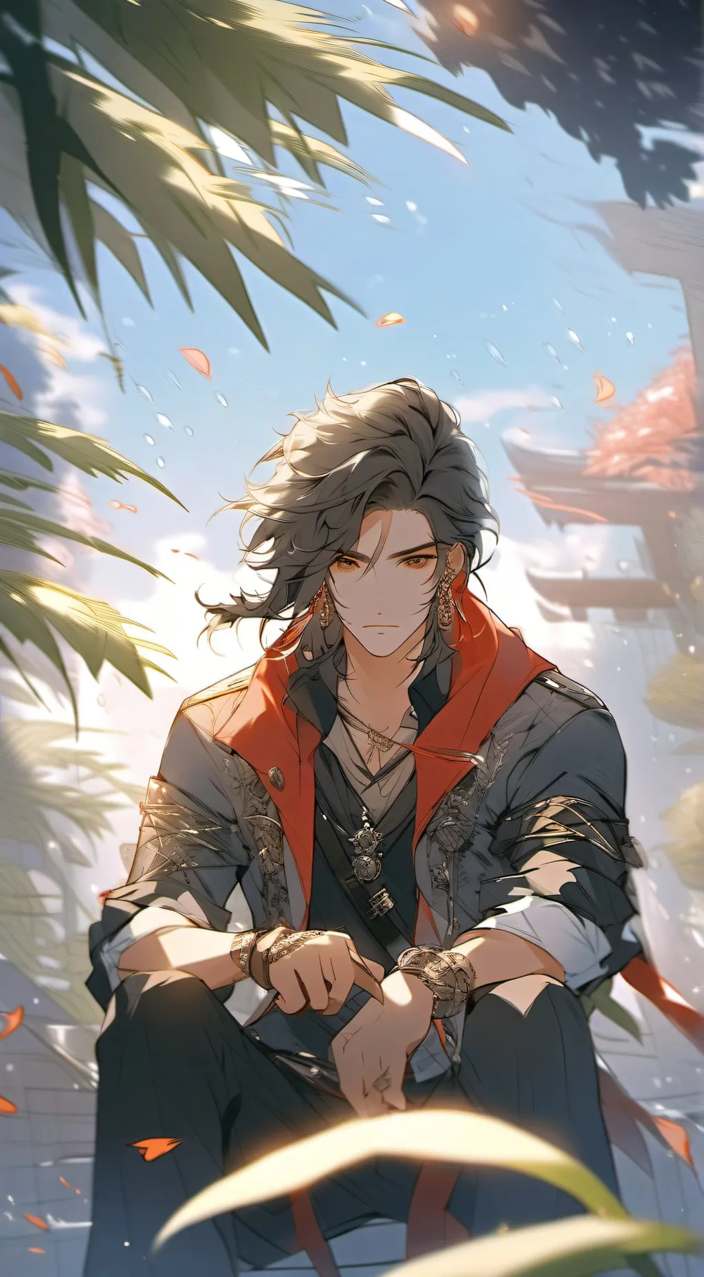 ai character: Christian  Drow background