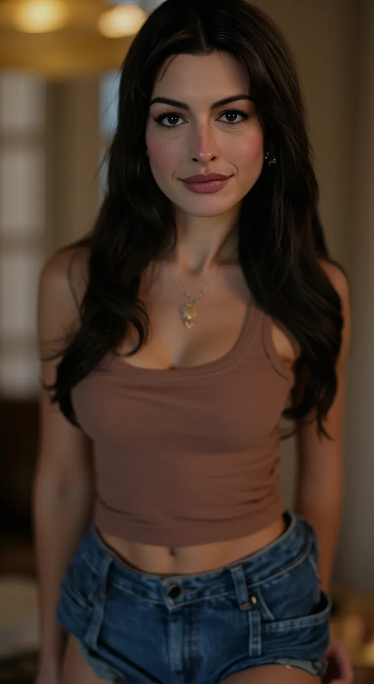 ai character: anne Hathaway  background
