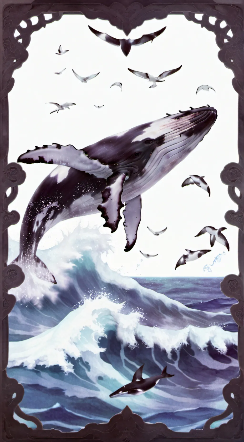 ai character: WHALE background