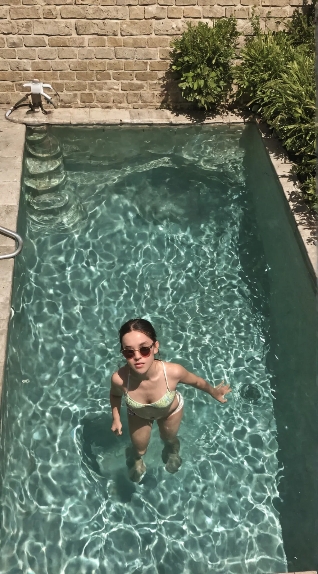 ai character: Private pool background