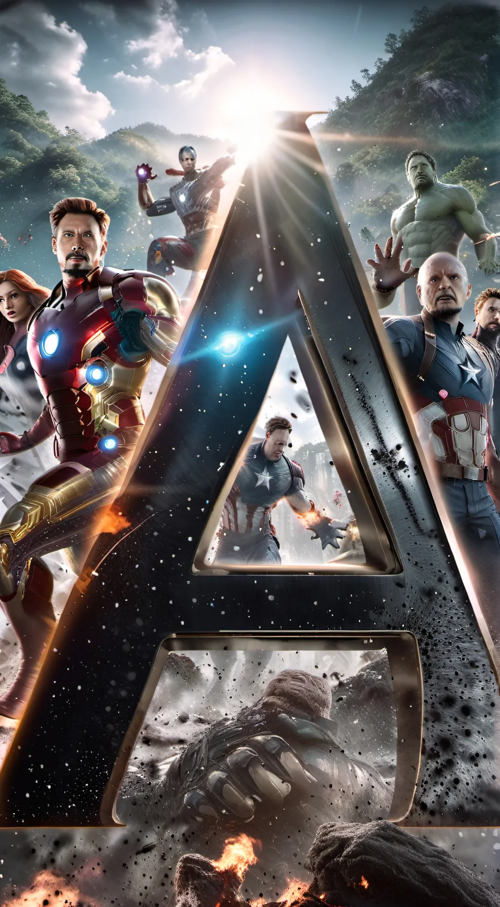 ai character: avengers - game background