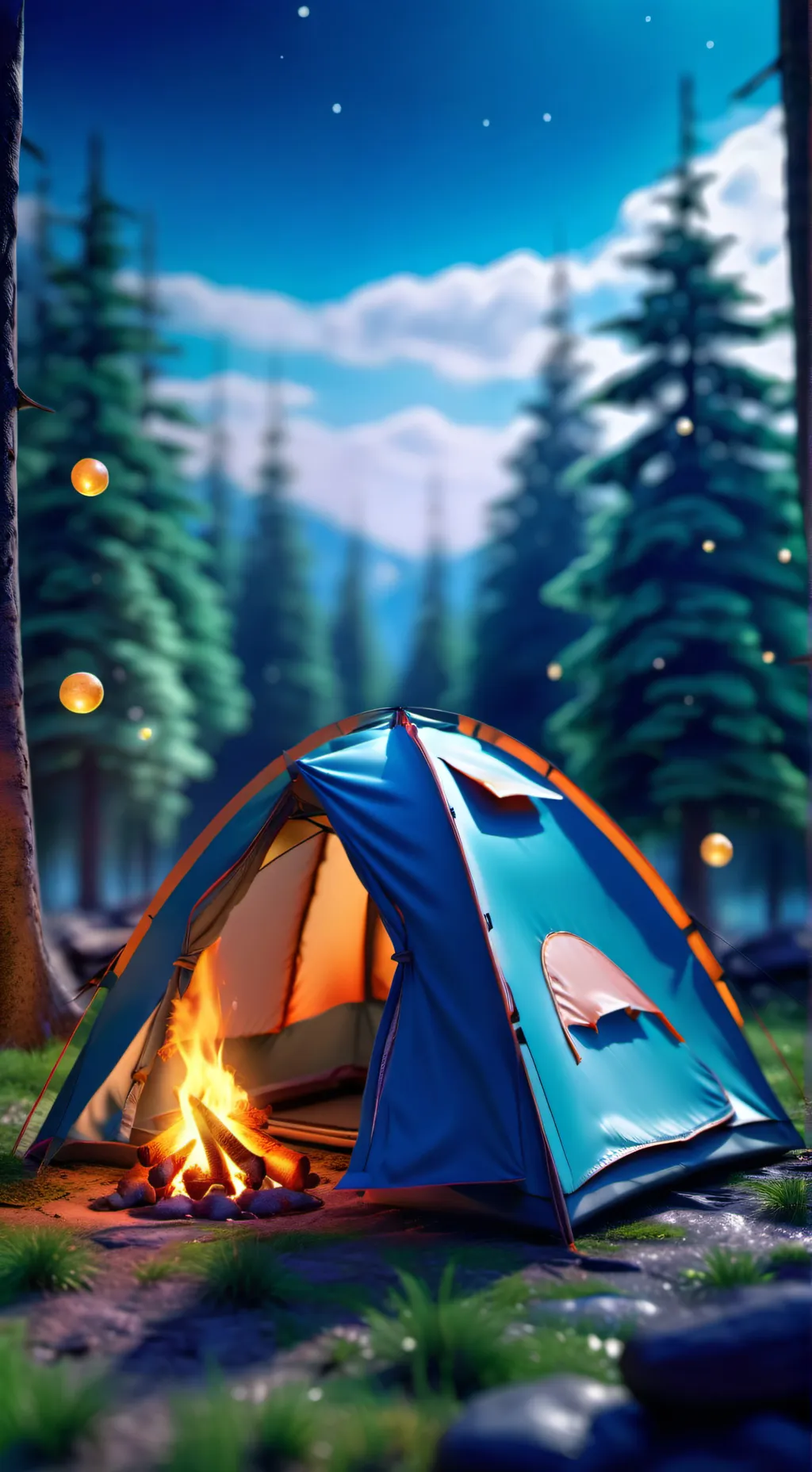ai character: take a rest background