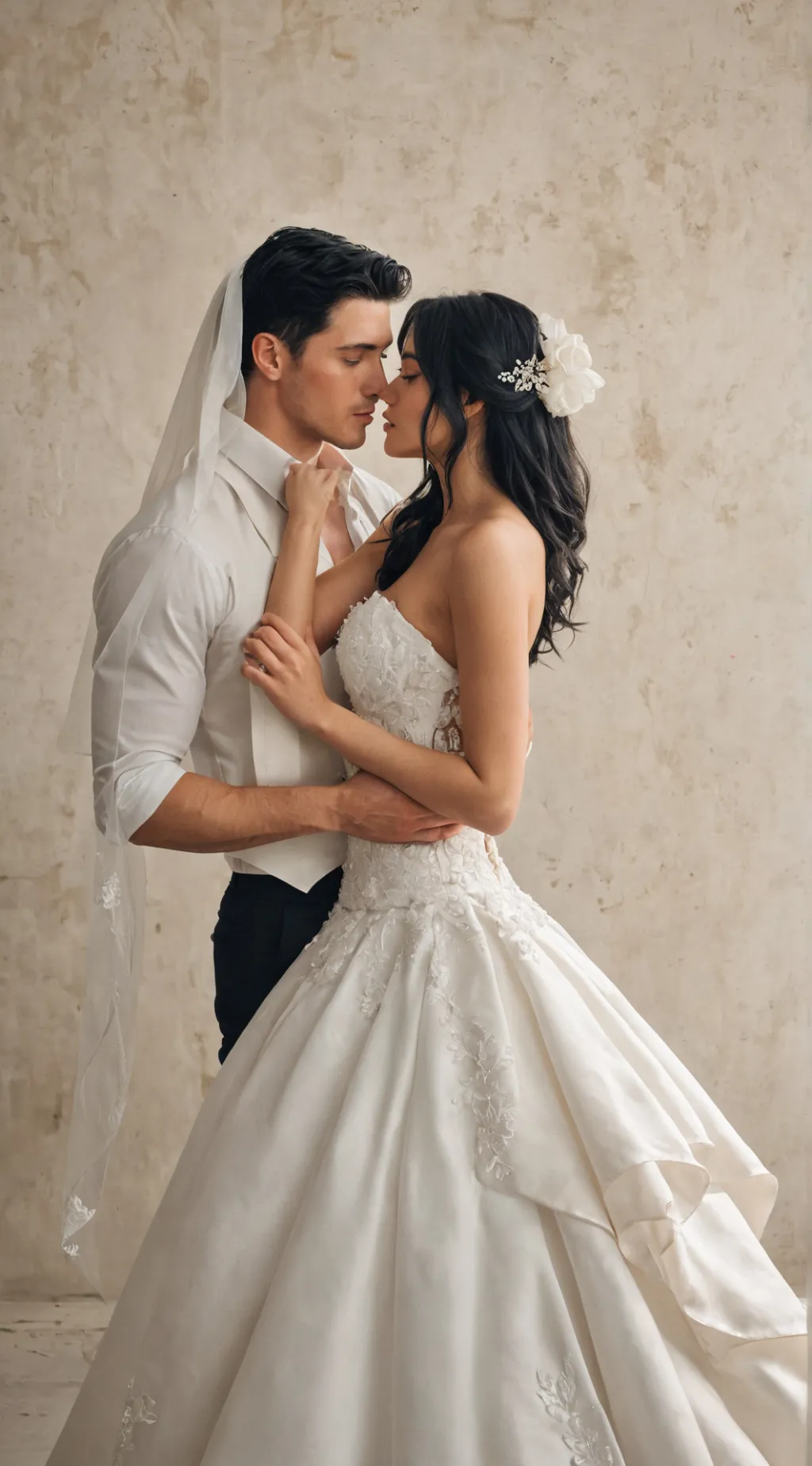 ai character: Late wedding  background