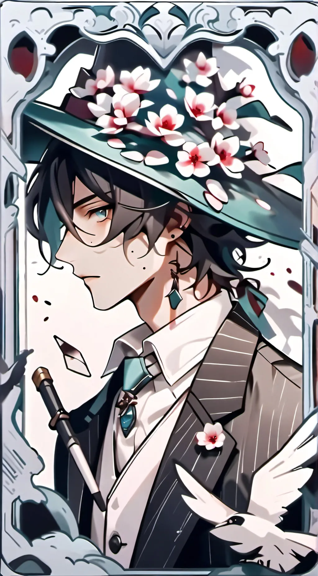 ai character: bluudude background