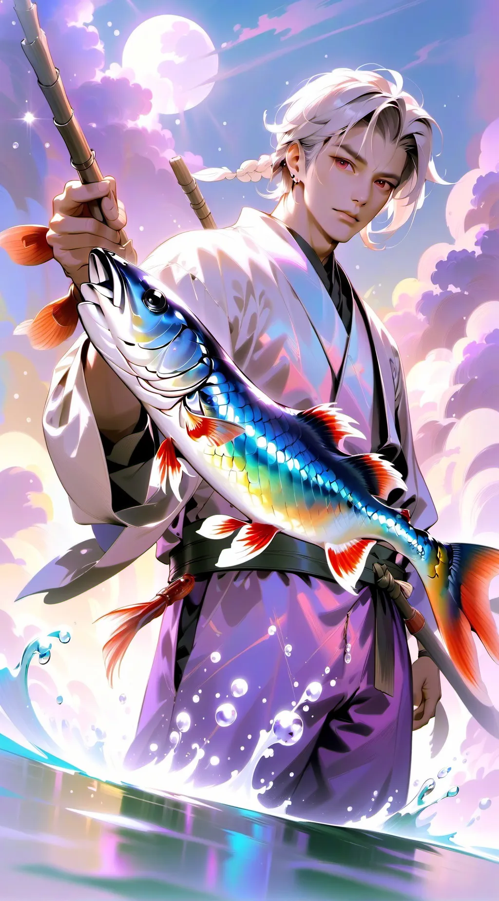 ai character: Fisherman background