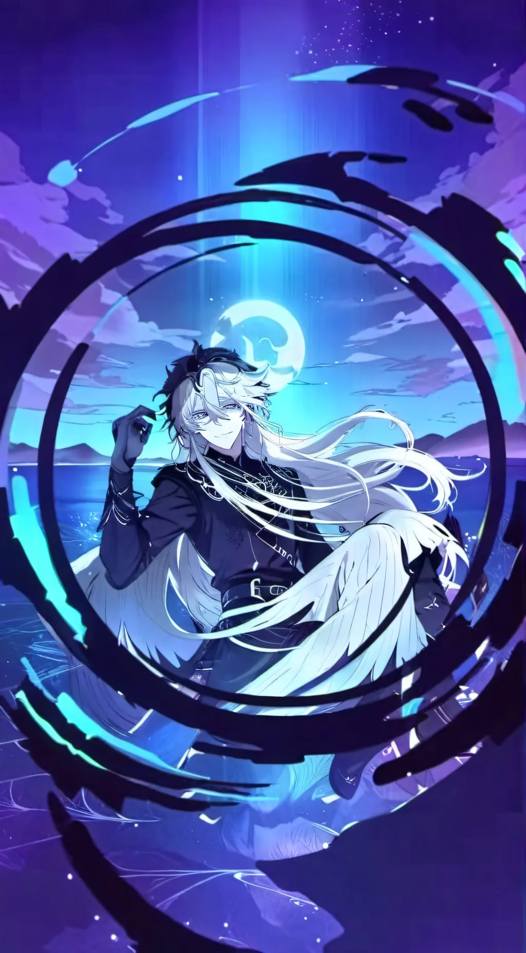ai character: Lunar Guardian background