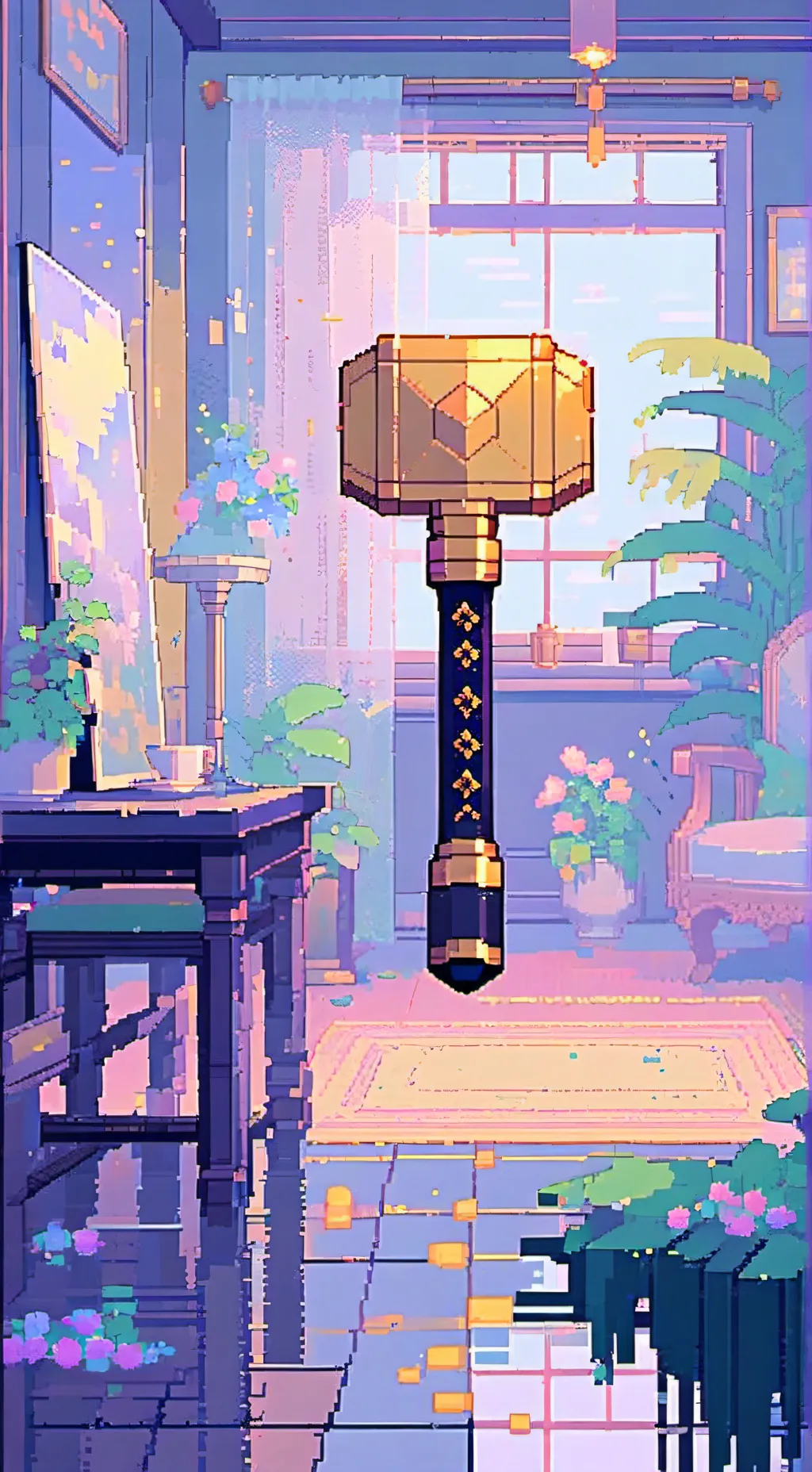 ai character: The golden hammer background