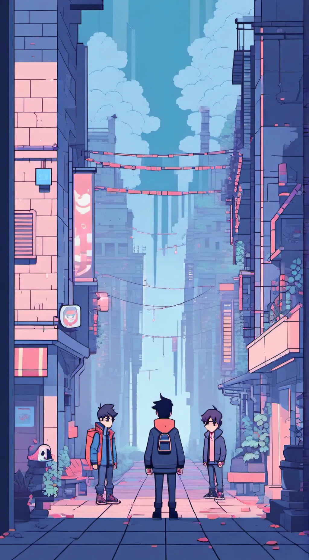 ai character: Dystopia 
Dystopia background