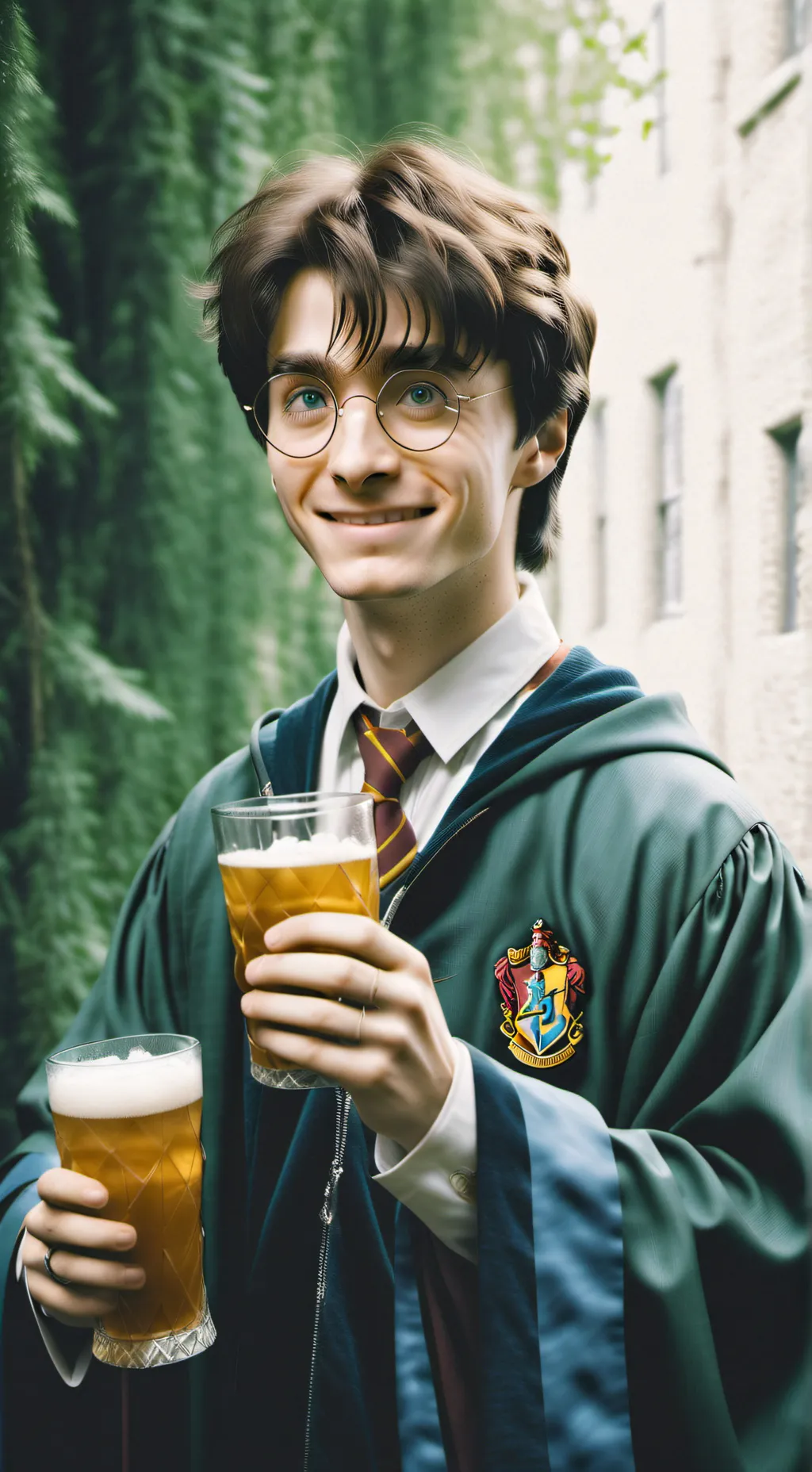 ai character: Drunk harry Potter background