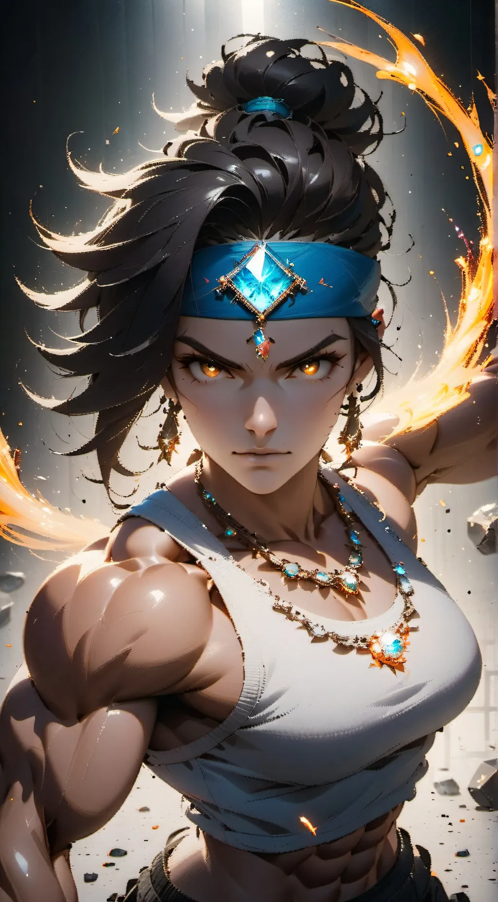 ai character: The Gemstone Gladi background