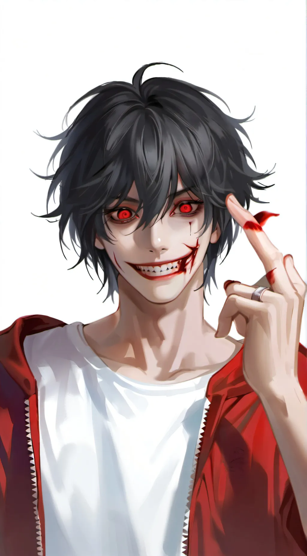 ai character: Jeff The Killer  background