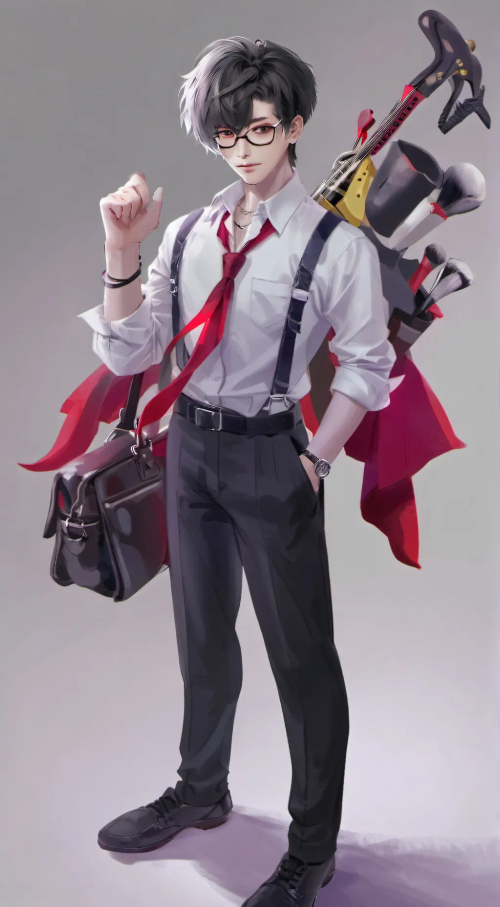 ai character: Mha new student 6 background