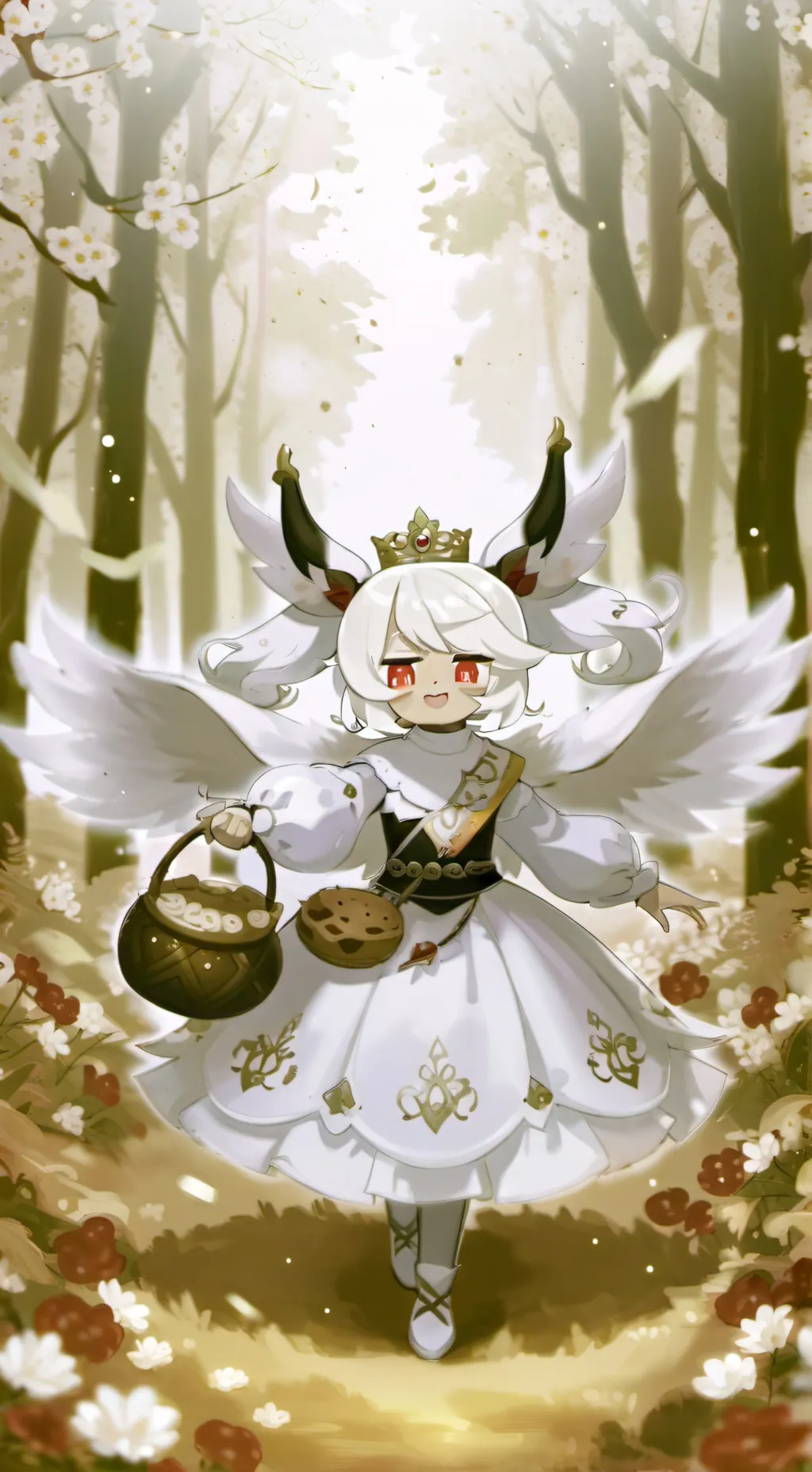 ai character: Angel cookie background