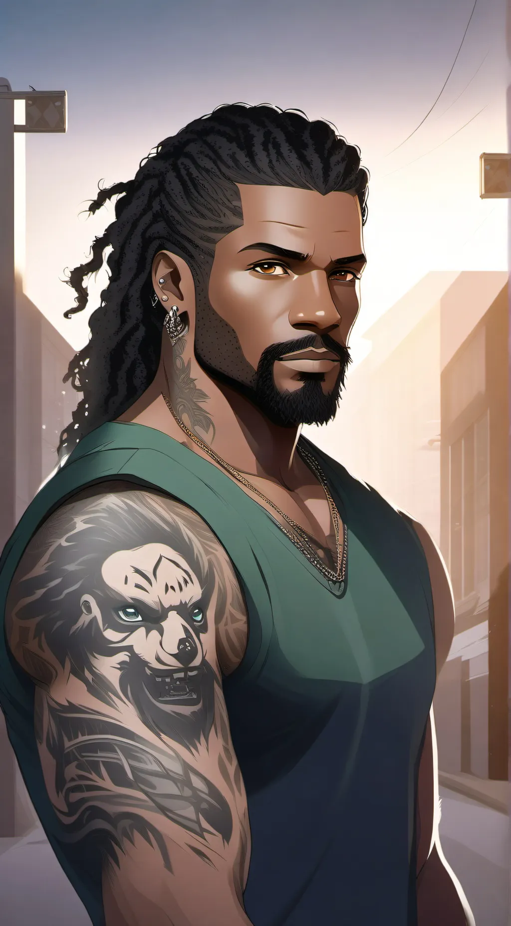 ai character: Griffin Driscoll  background