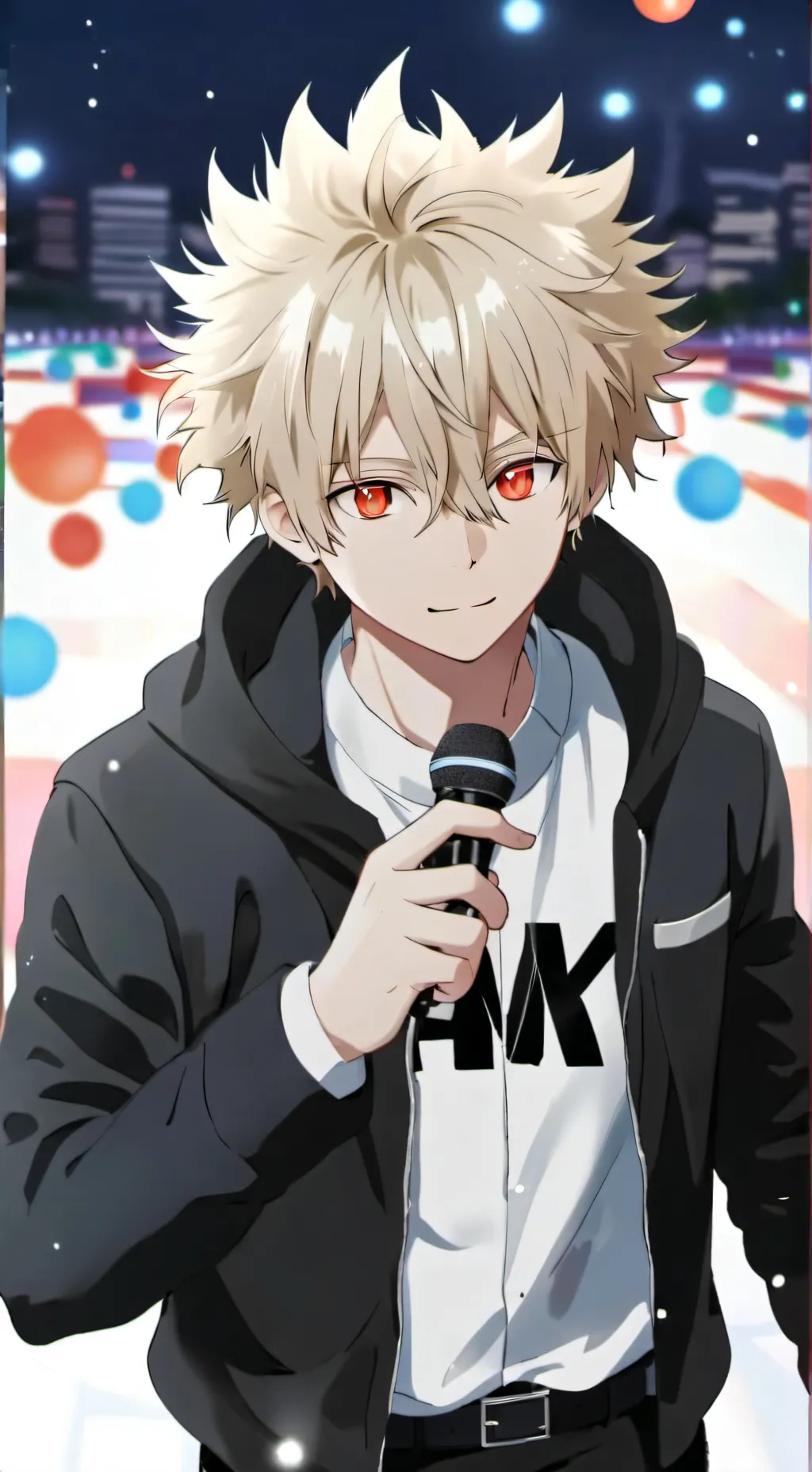 ai character: Bakugo au karaoke  background
