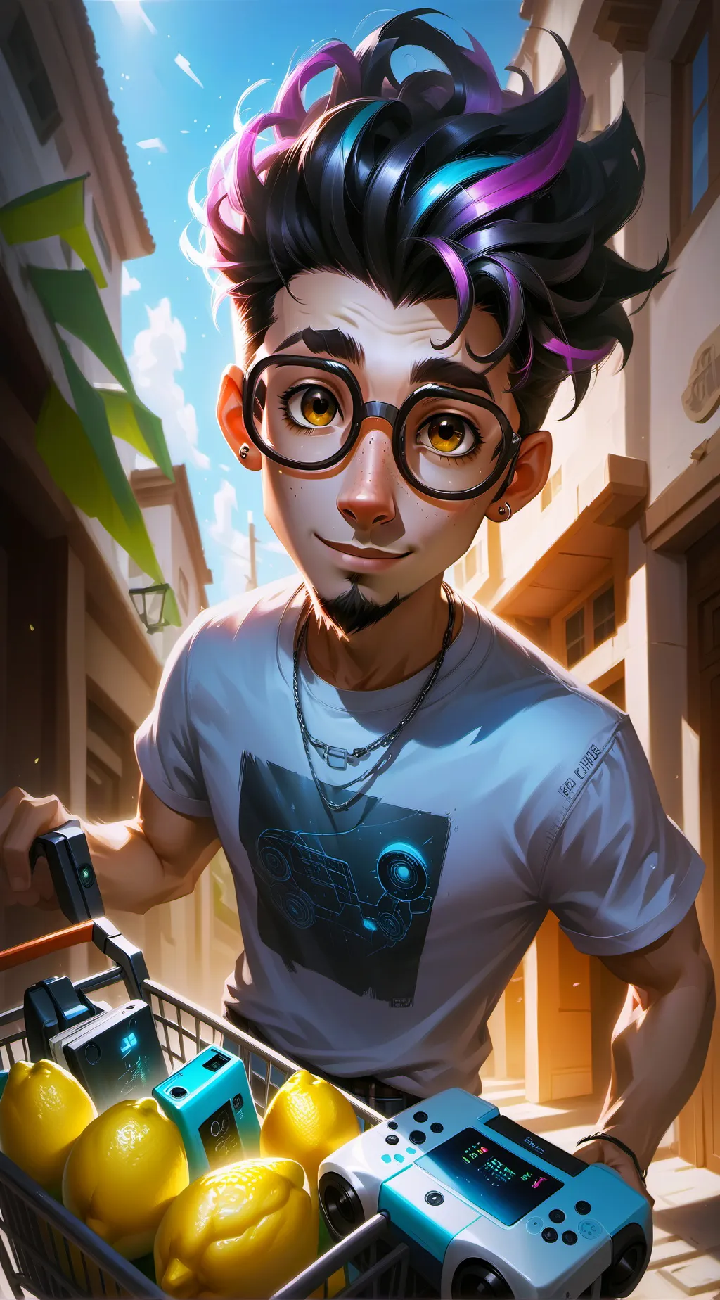 ai character: The Walmart Wiz background