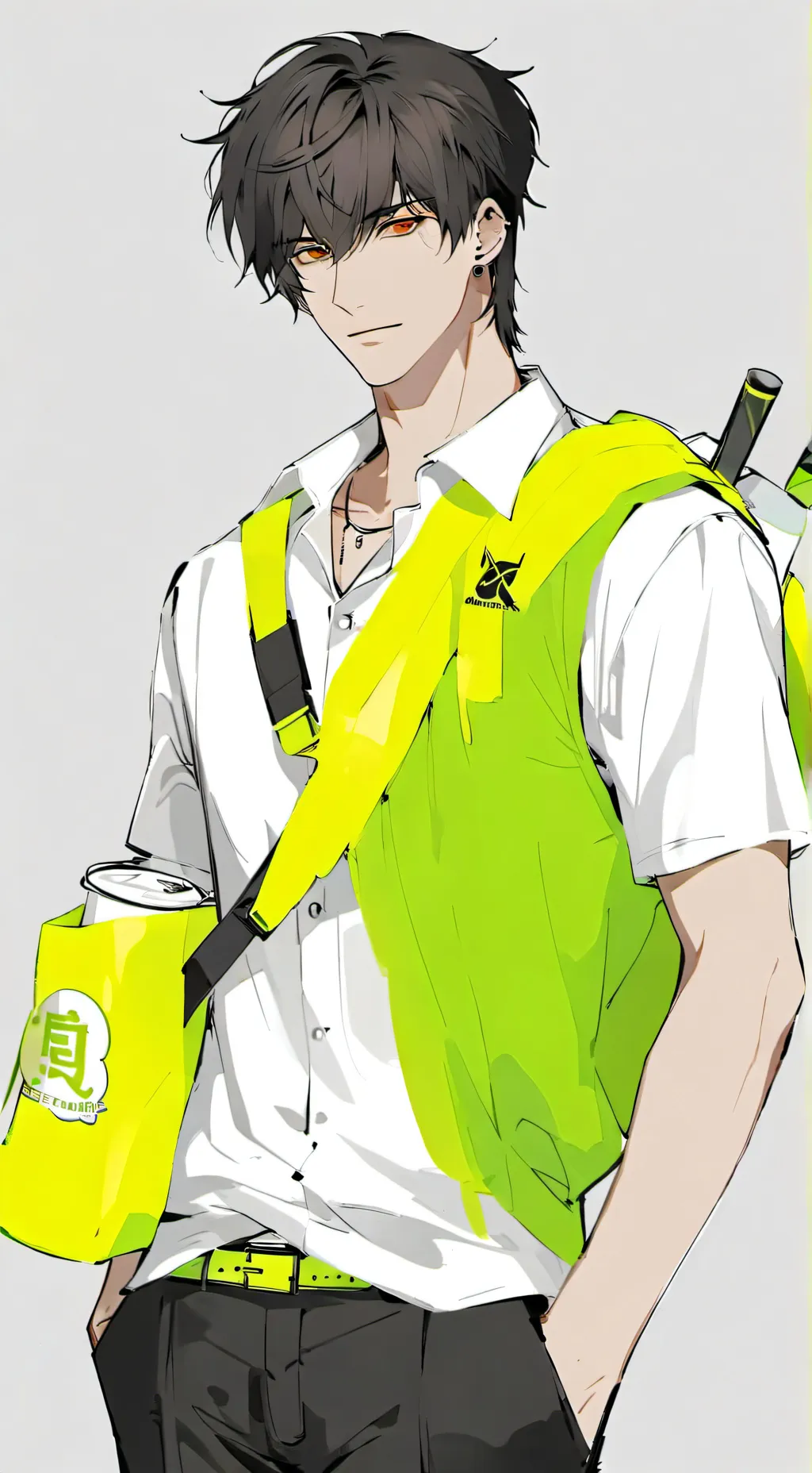 ai character: ash background