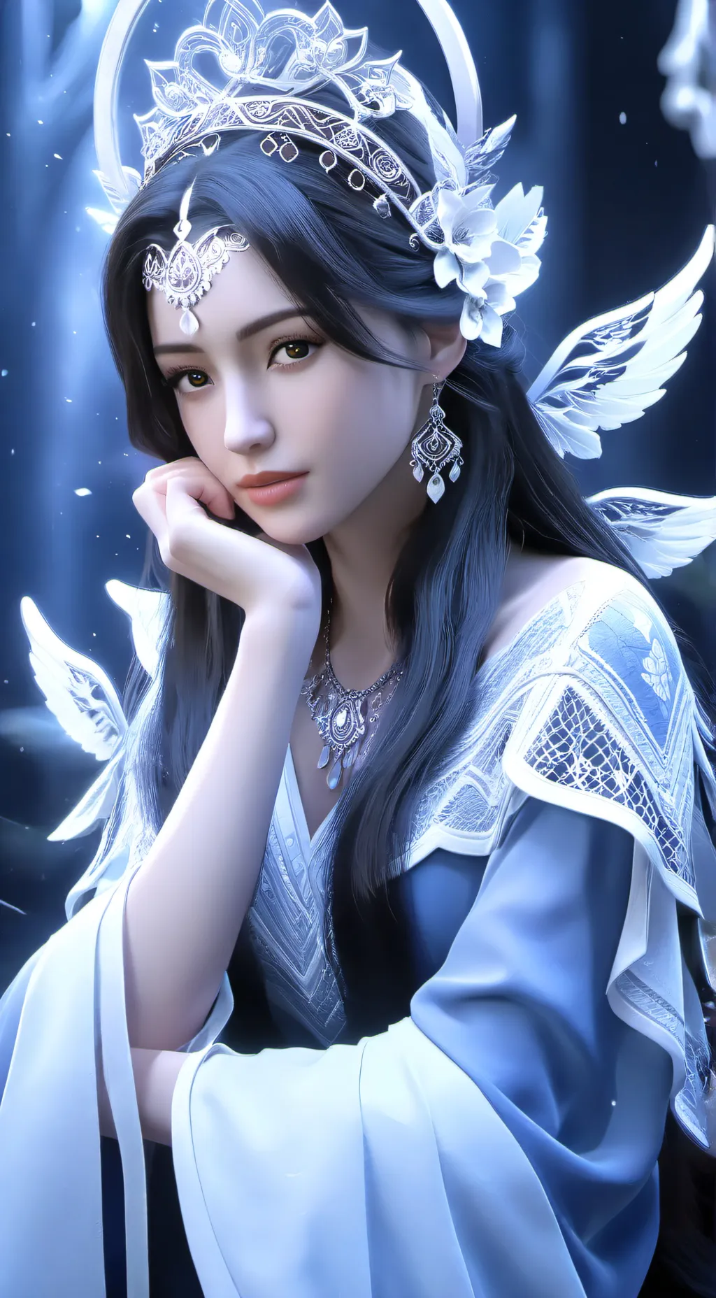 ai character: Luna background