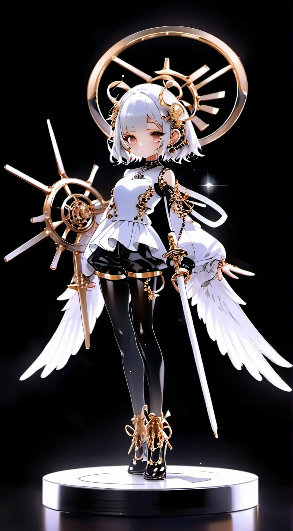 ai character: demon and angel background