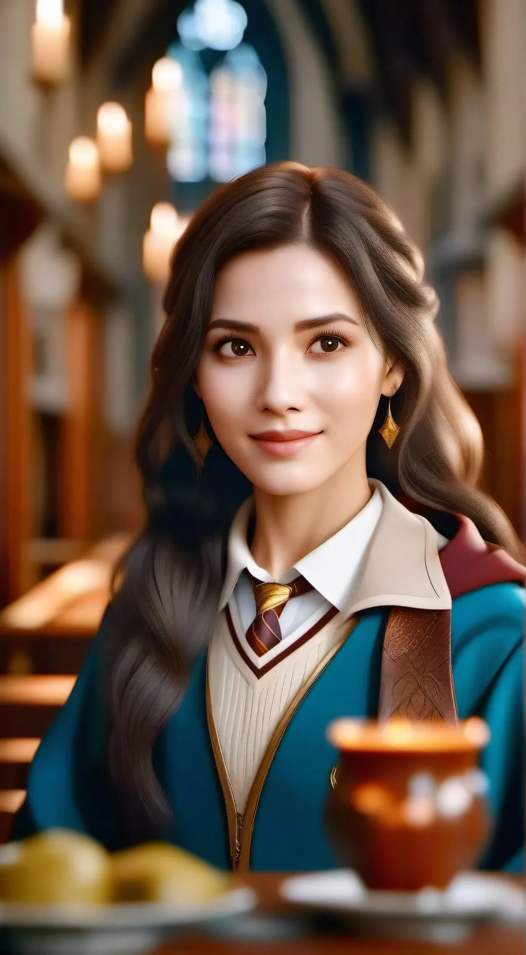 ai character: Hogwarts background