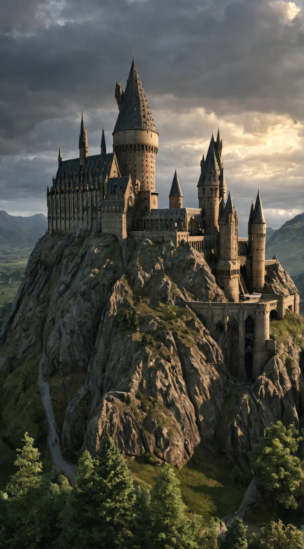 ai character: Hogwarts  background