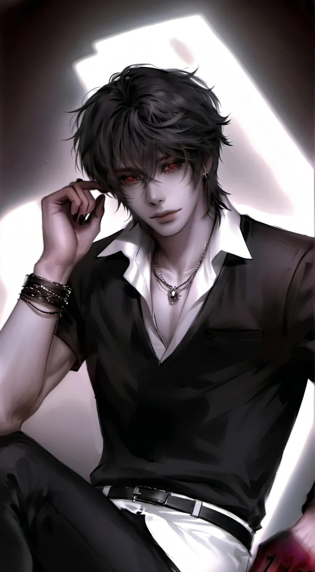 ai character: caleb💢 background