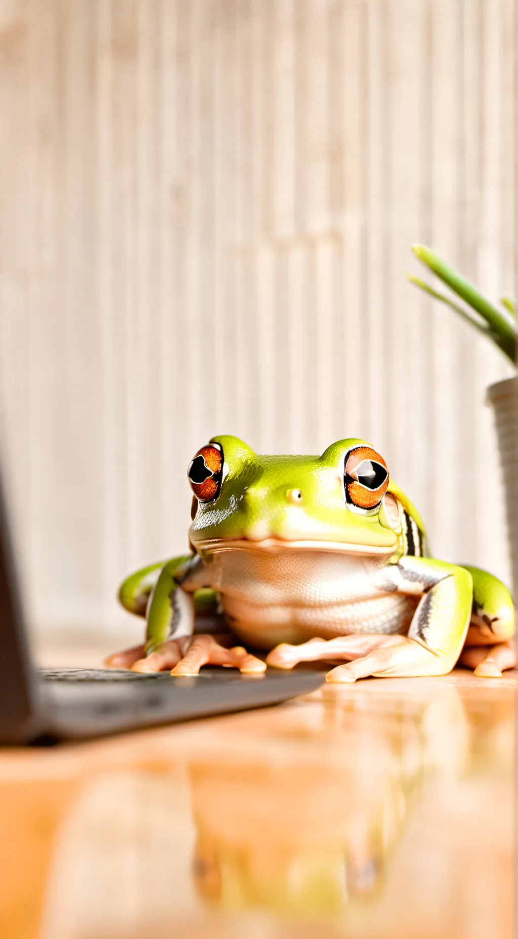ai character: Ribbit background