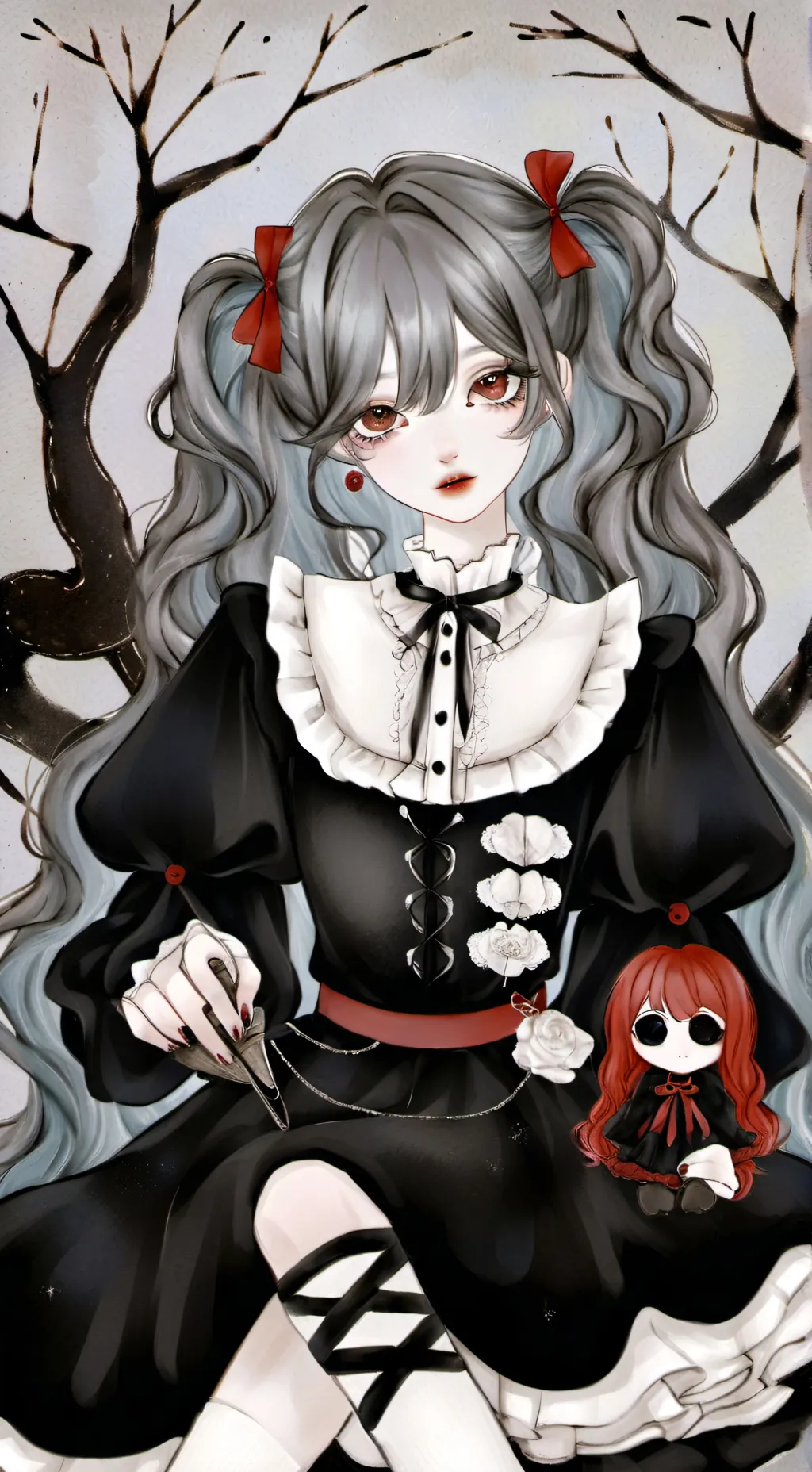 ai character: Rose background