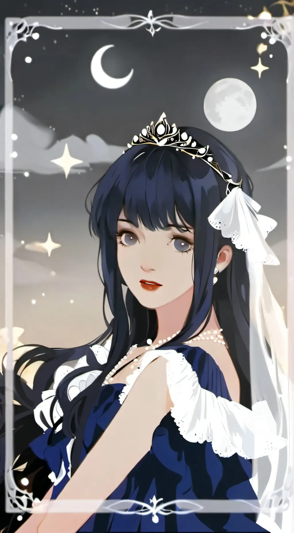 ai character: Luna background