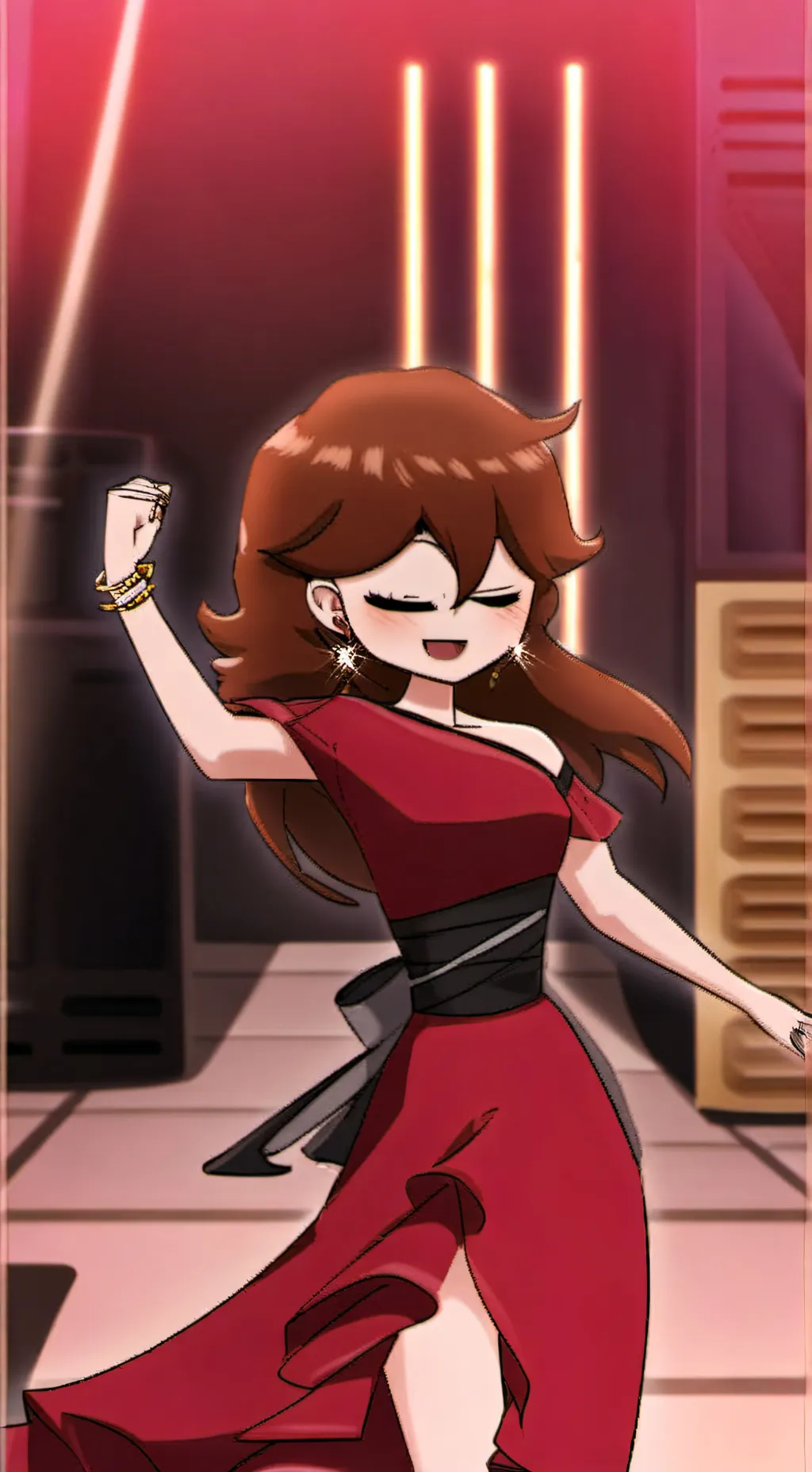 ai character: Girlfriend fnf 2 background
