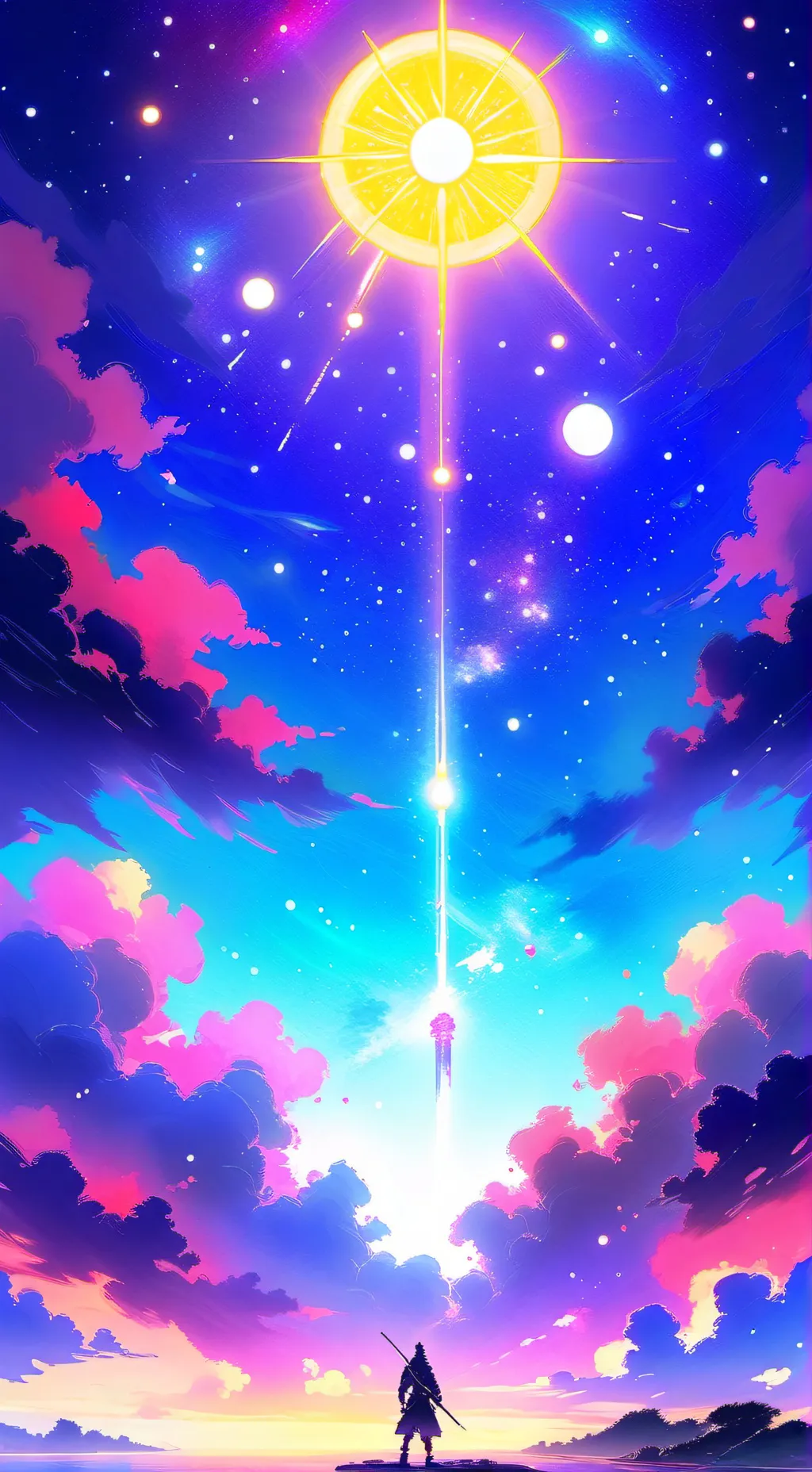 ai character: kny sun hashira  background