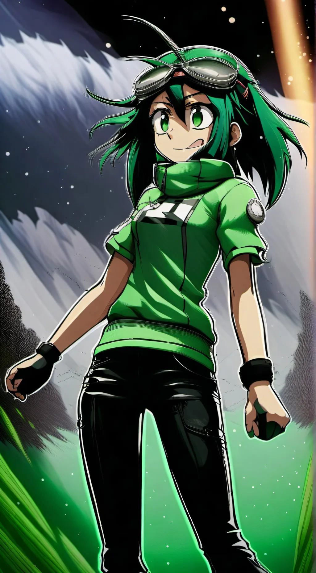 ai character: Tsuyu Asui background