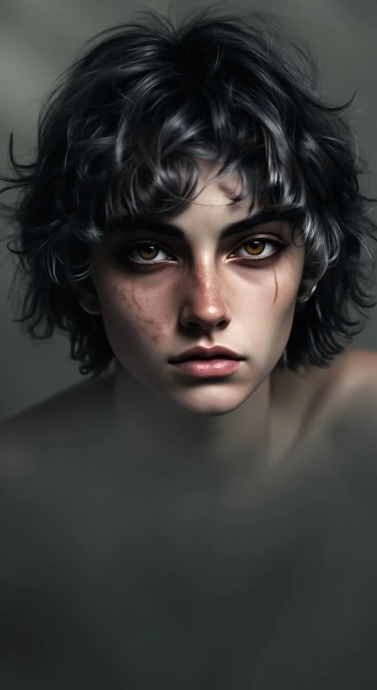 ai character: Azraël  background