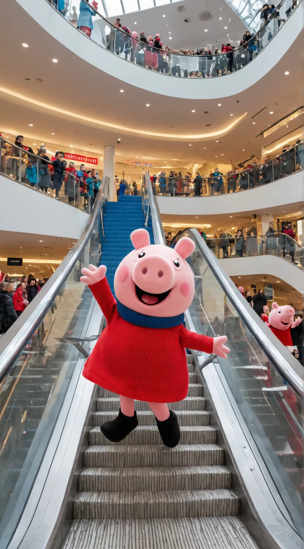 ai character: Peppa Pig Mascot 1 background