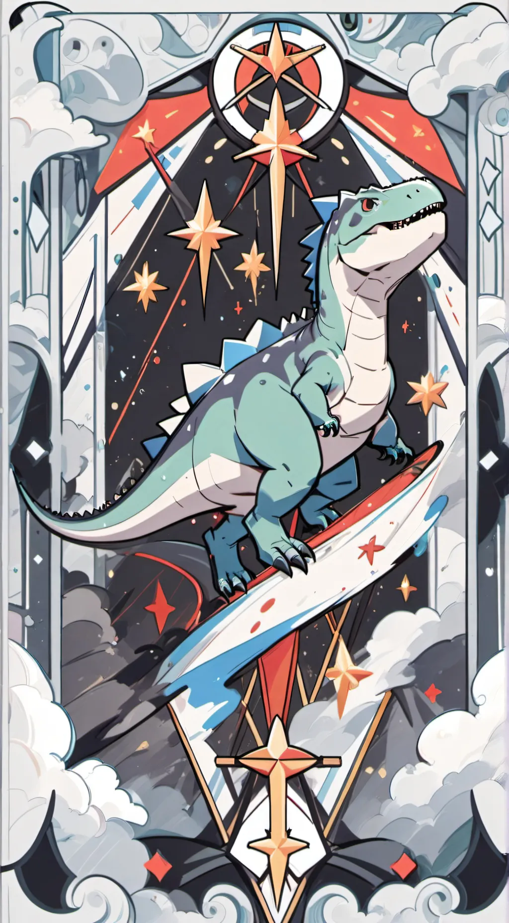 ai character: Dino herde  background