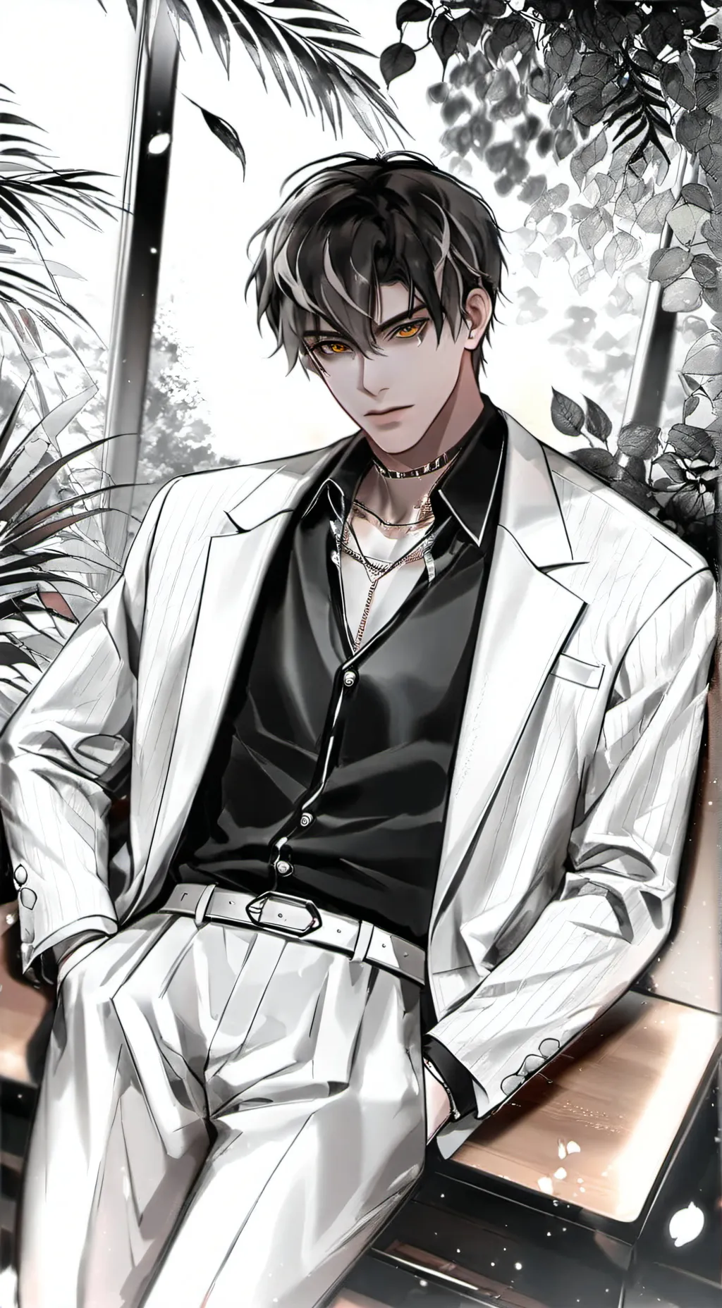 ai character: ￼ David ￼ background