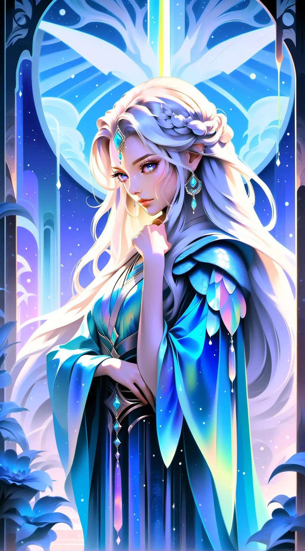 ai character: crystal  background