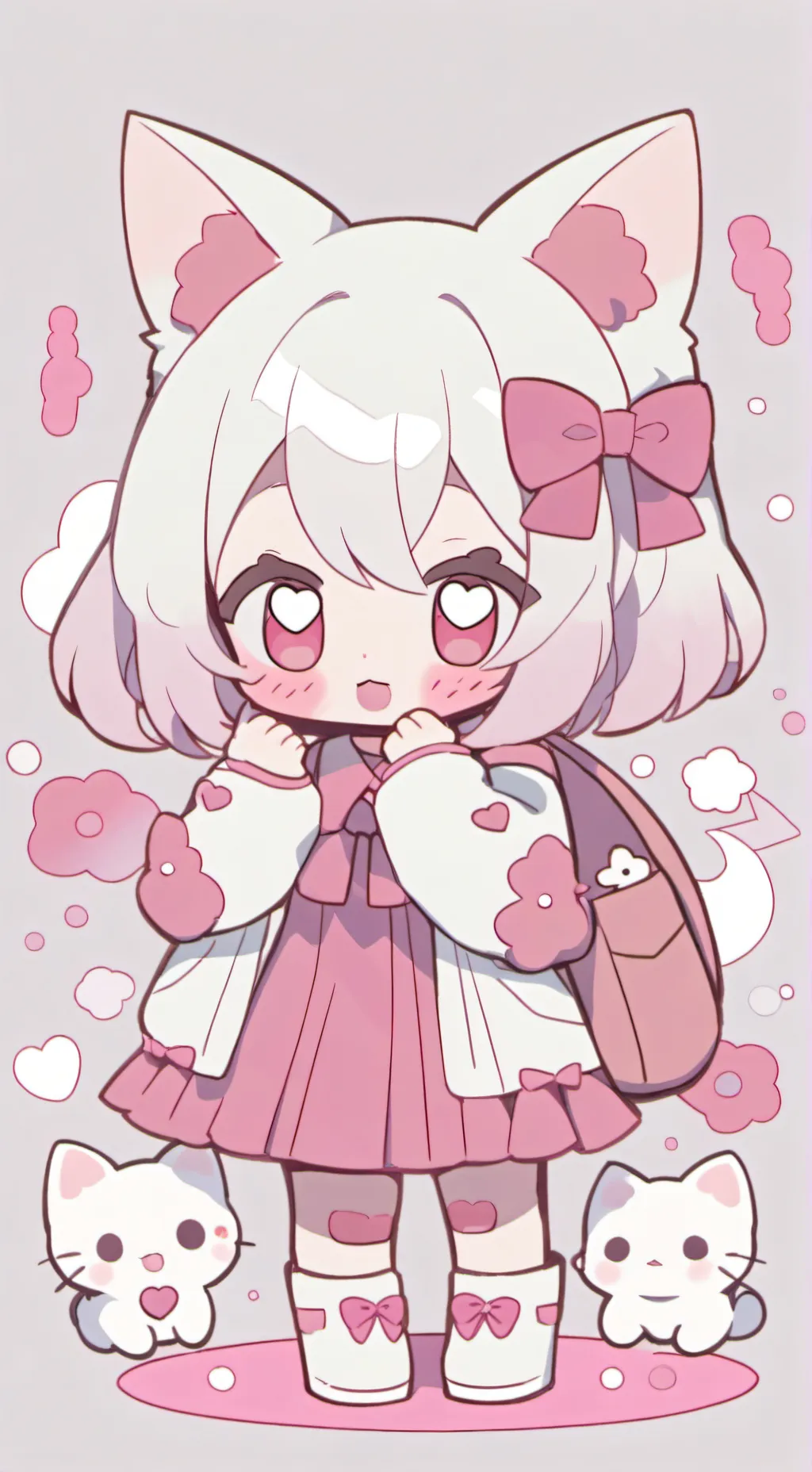 ai character: bebita neko background