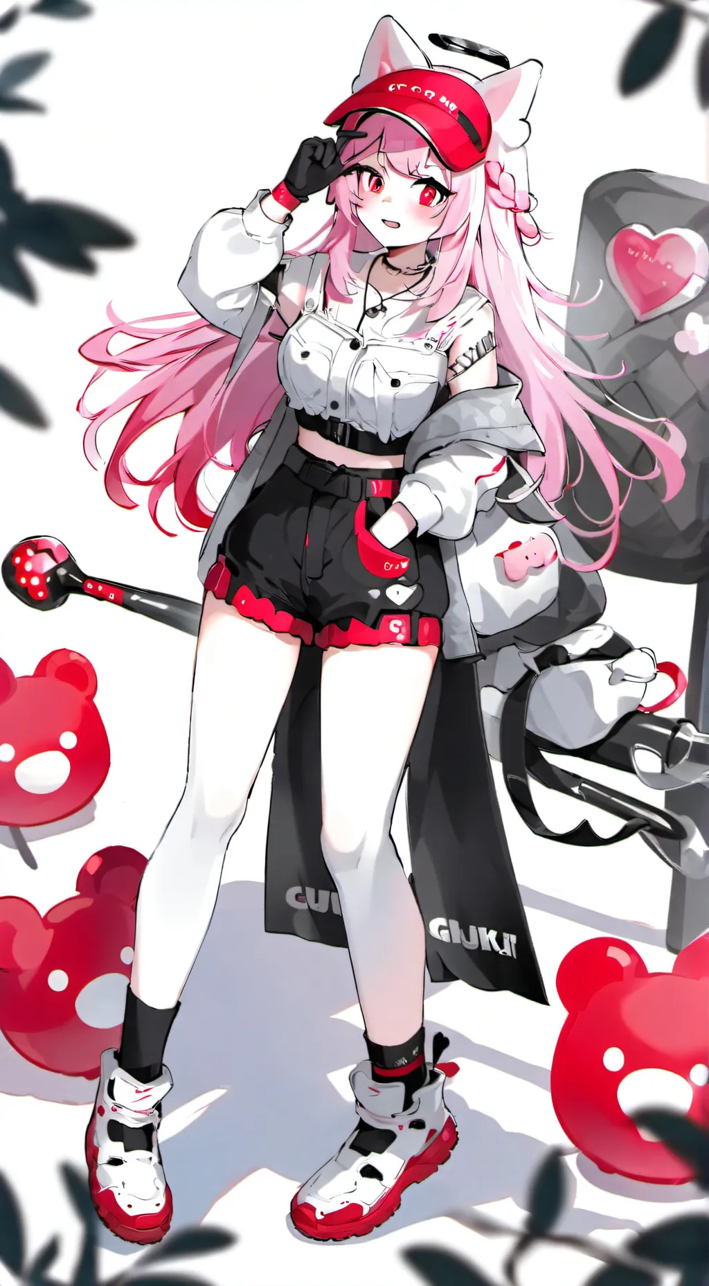 ai character: cookie😝💫  background