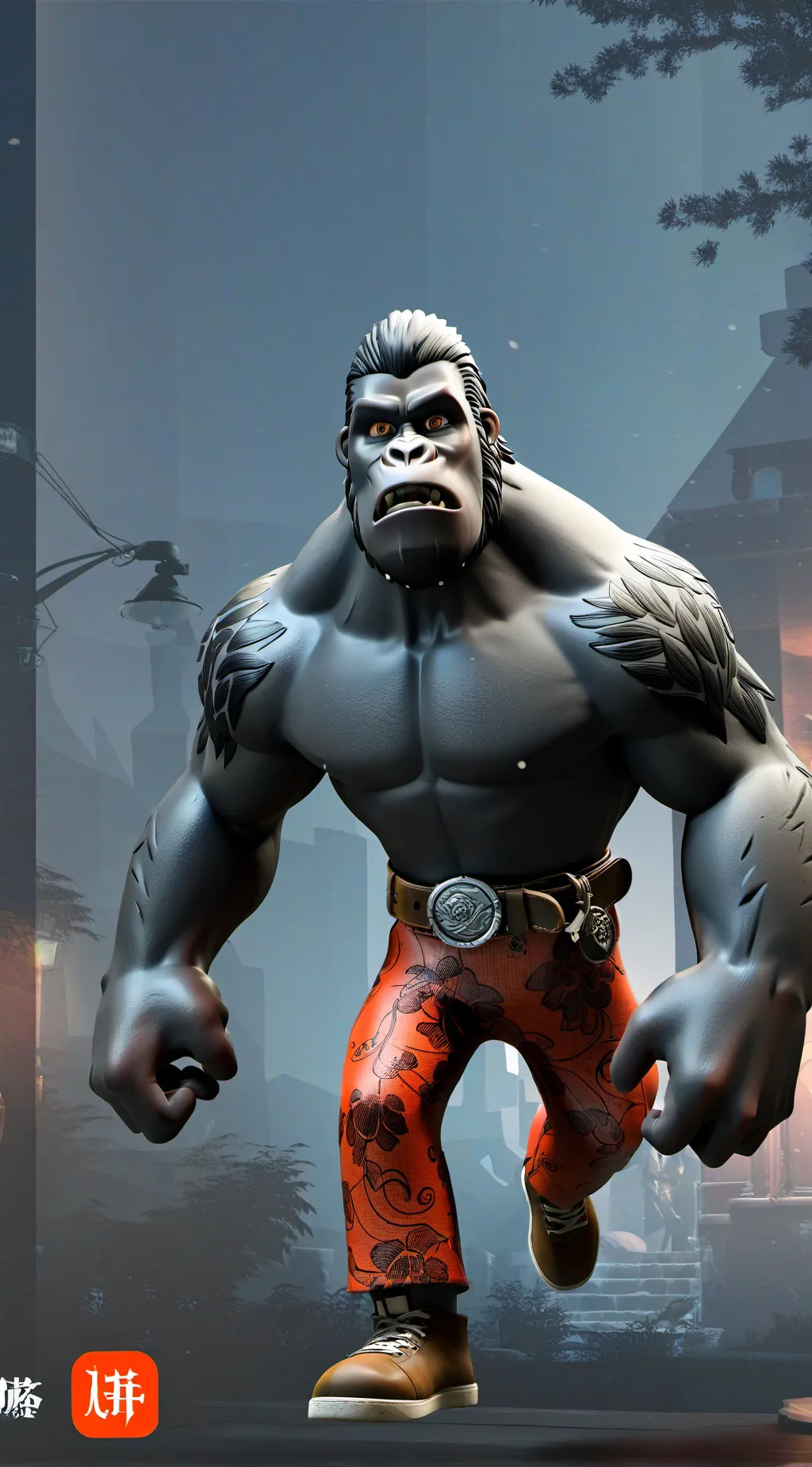ai character: zoo background
