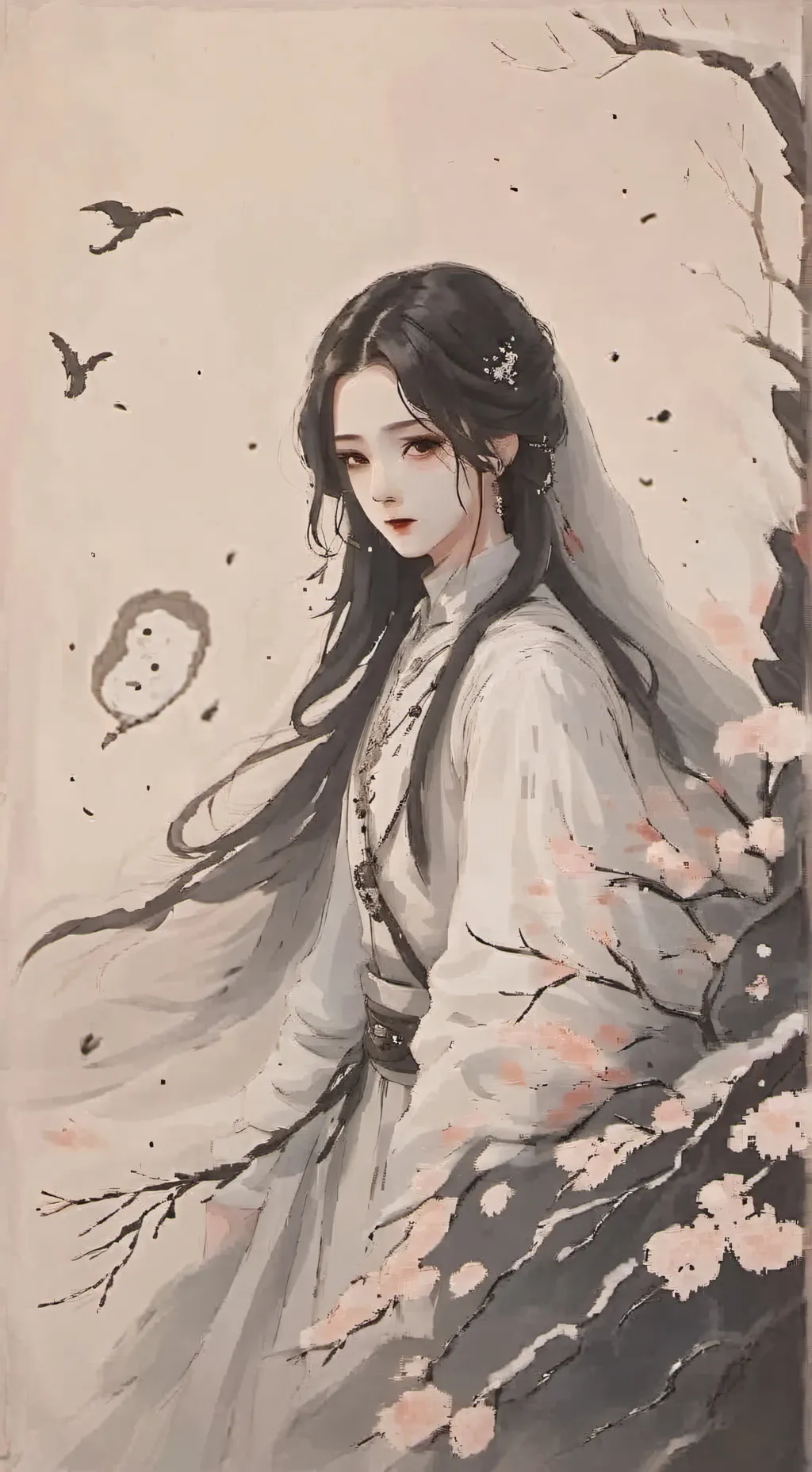 ai character: Sophia the ghost background