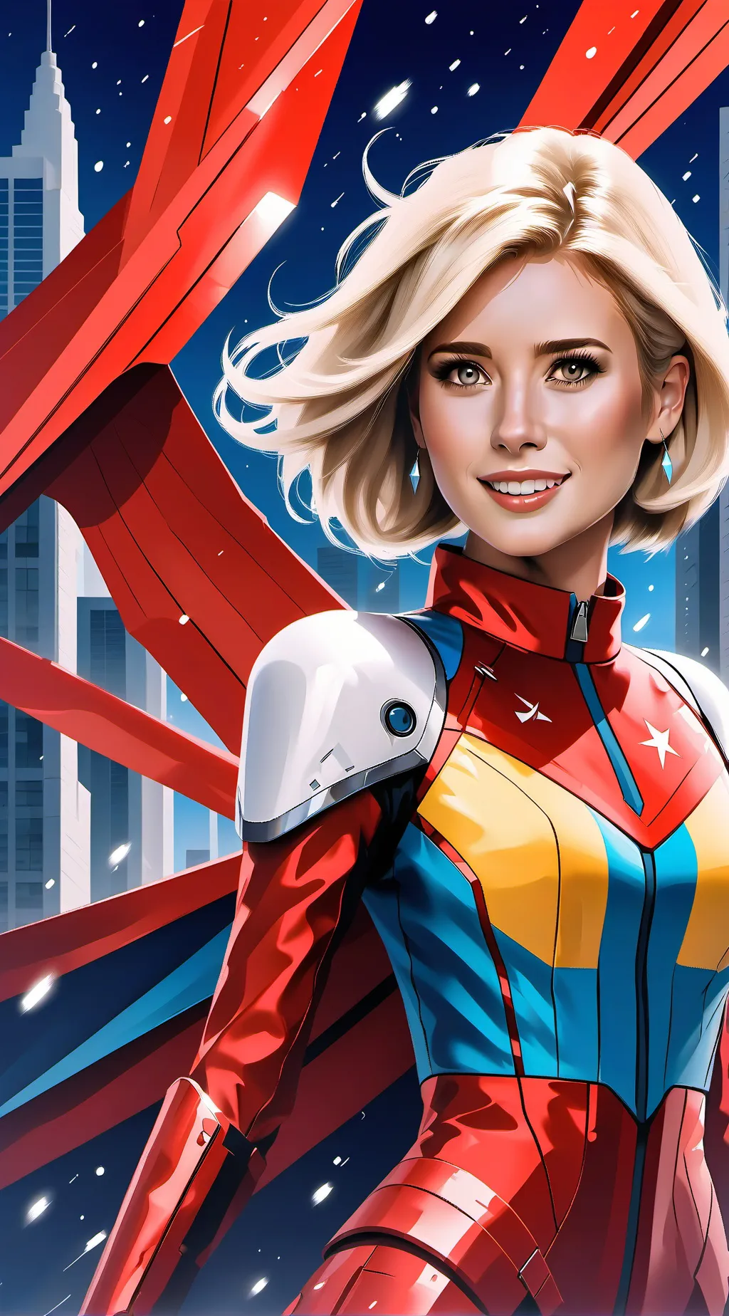 ai character: Emma Roberts  background