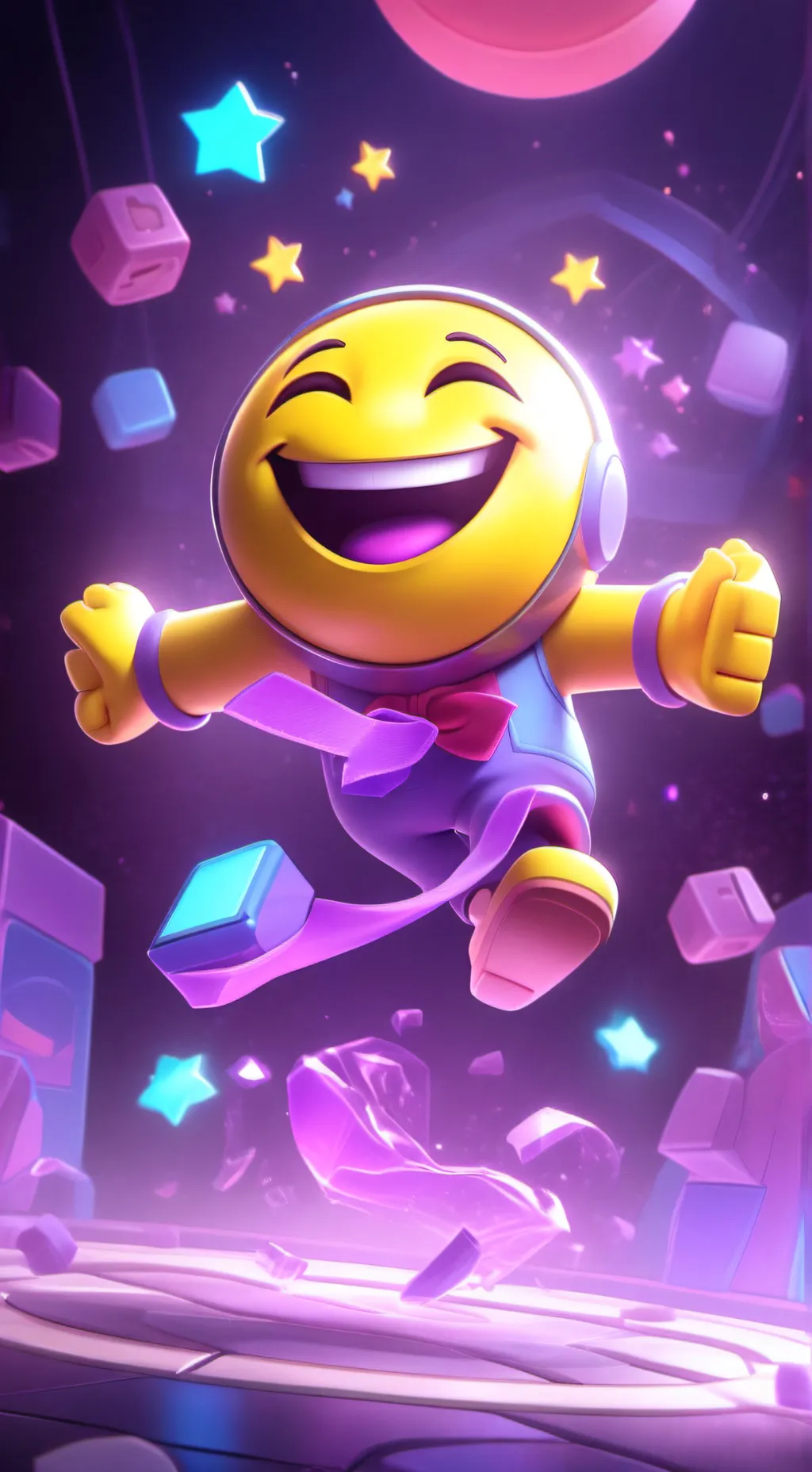 ai character: Smiley 2.0 background