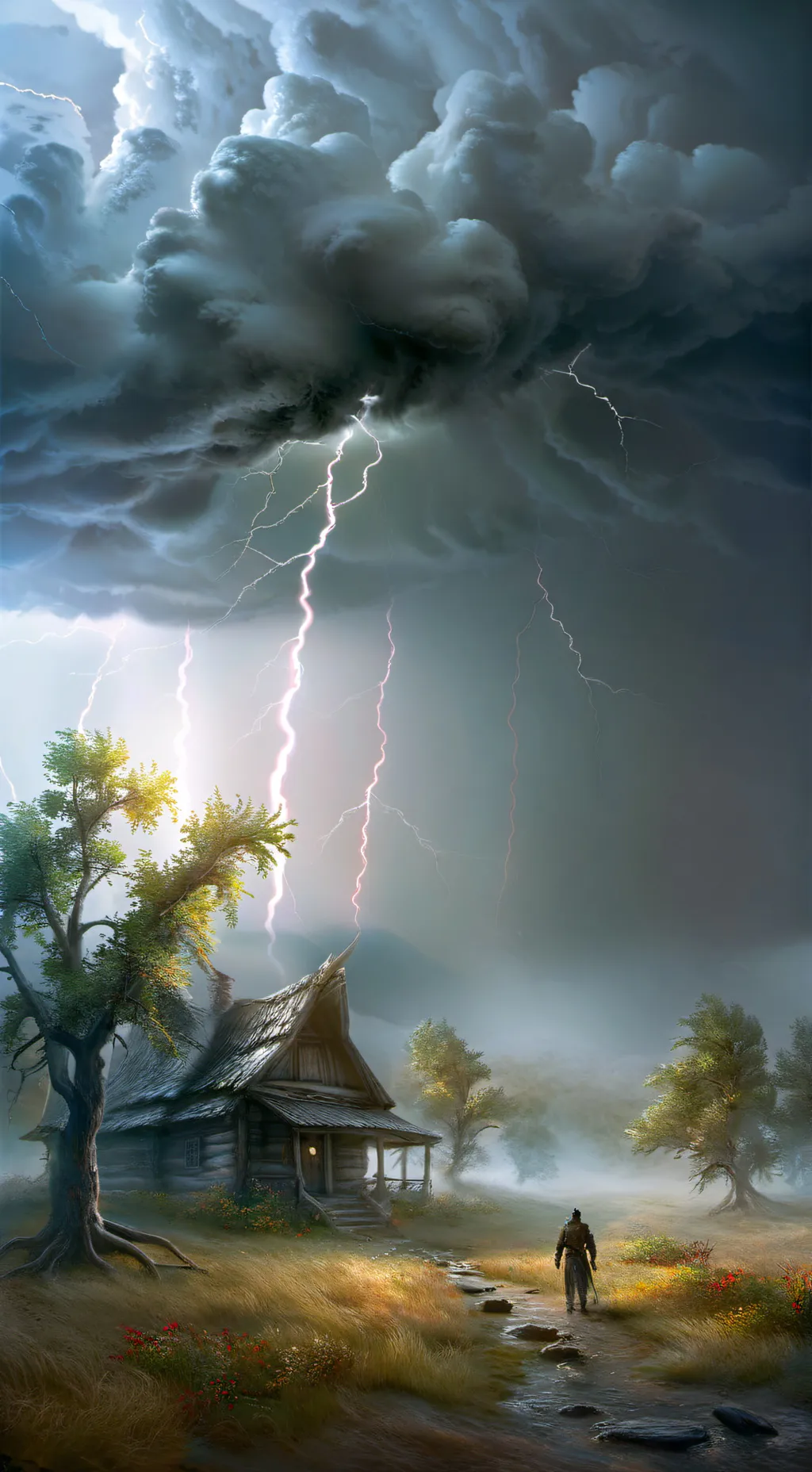 ai character: hp ⛈️⛈️🌧️🌧️🌧⛈️ background