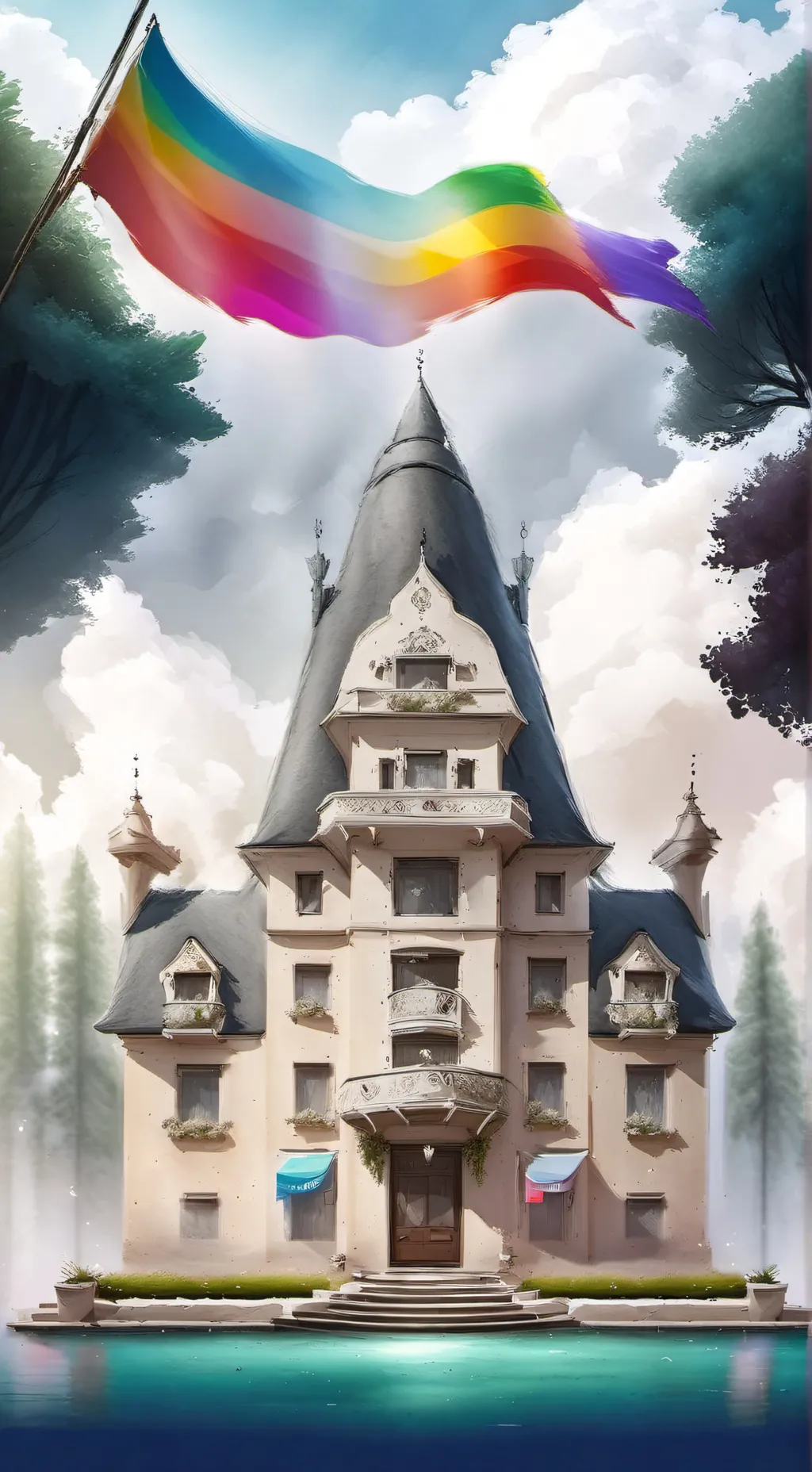 ai character: HH pride! 🏳️‍🌈 background