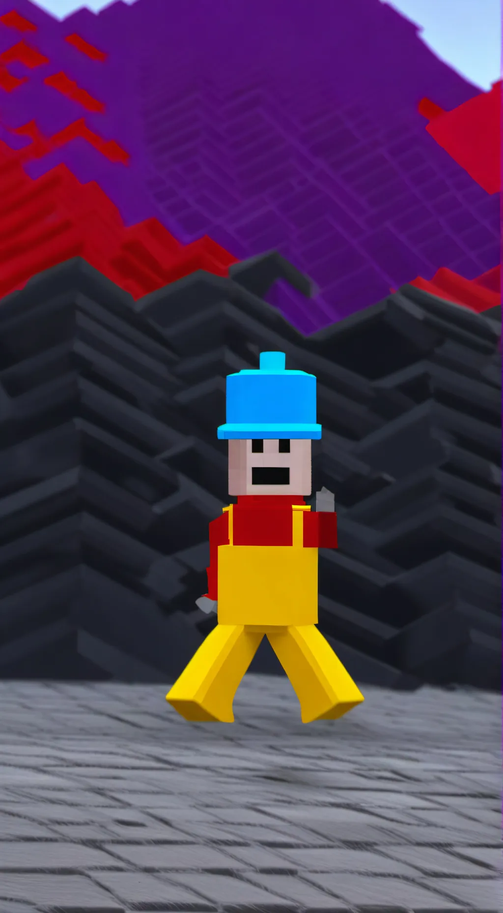 ai character: roblox man background