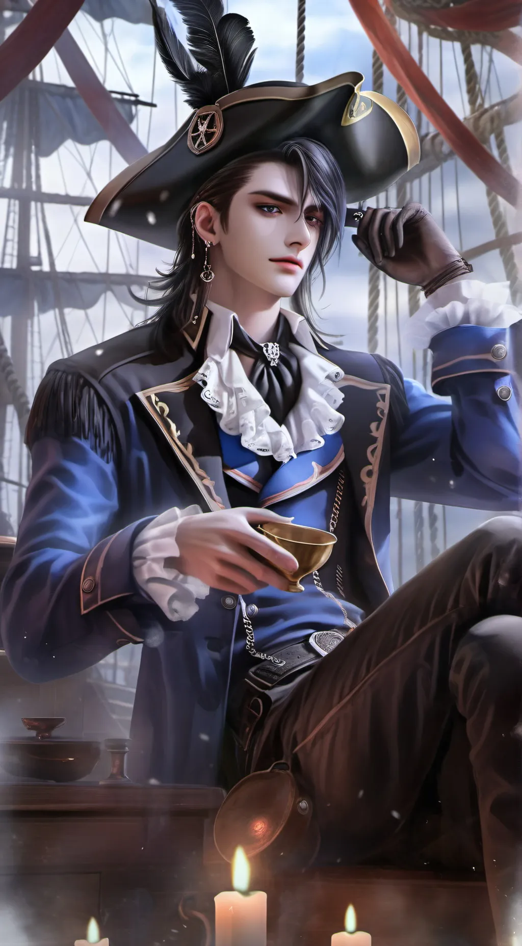 ai character: ~Captain Gair~🏴‍☠️ background