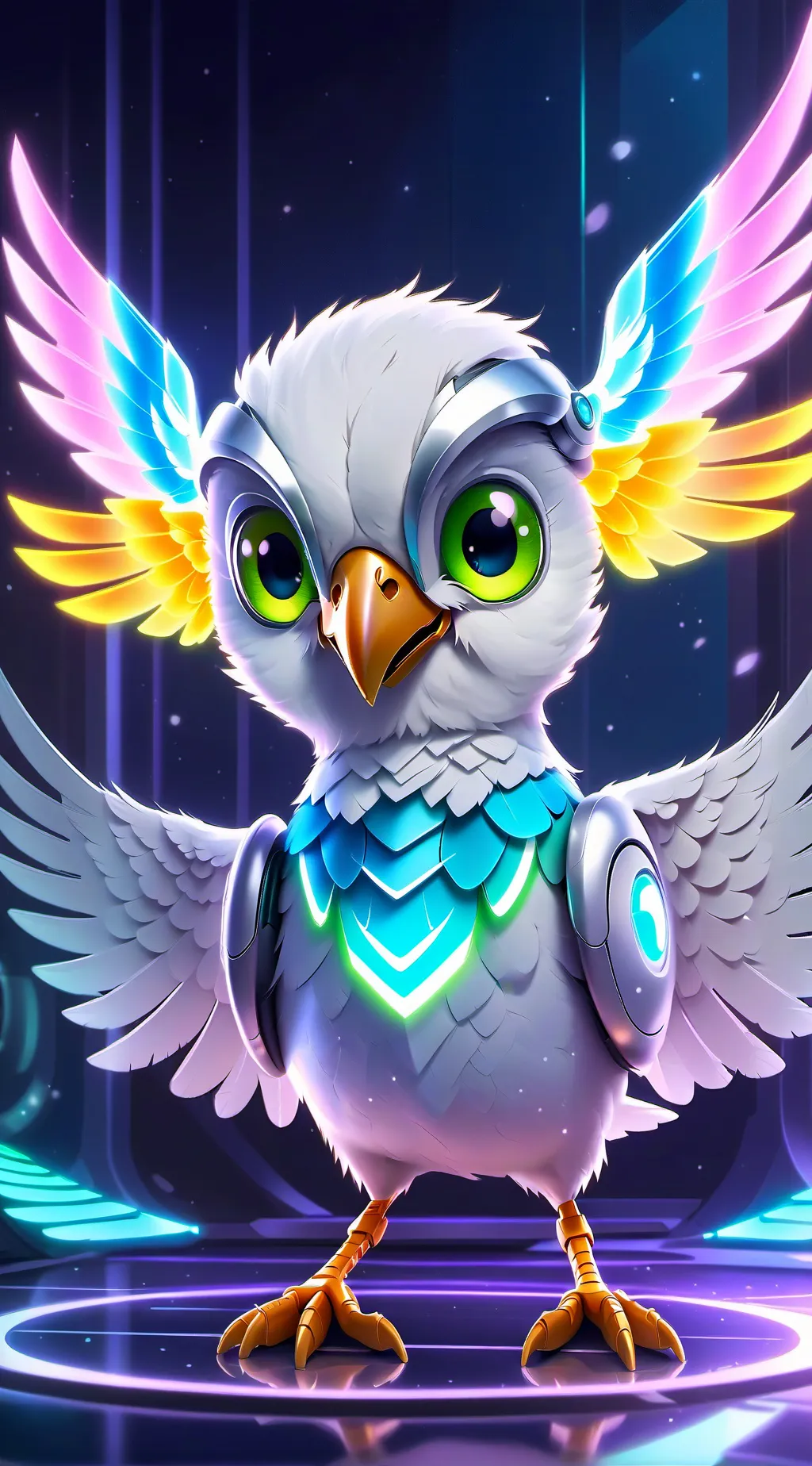 ai character: BitBird background