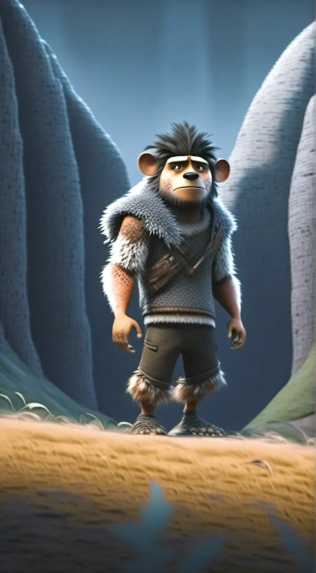 ai character: bear owl background