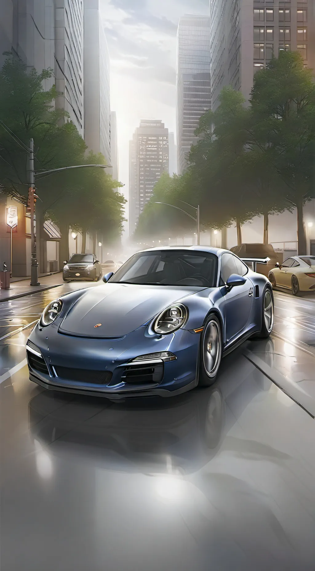 ai character: porsch 911 gt background